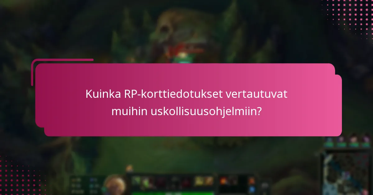Mitkä kausitarjoukset ovat tällä hetkellä saatavilla RP-korteille?
