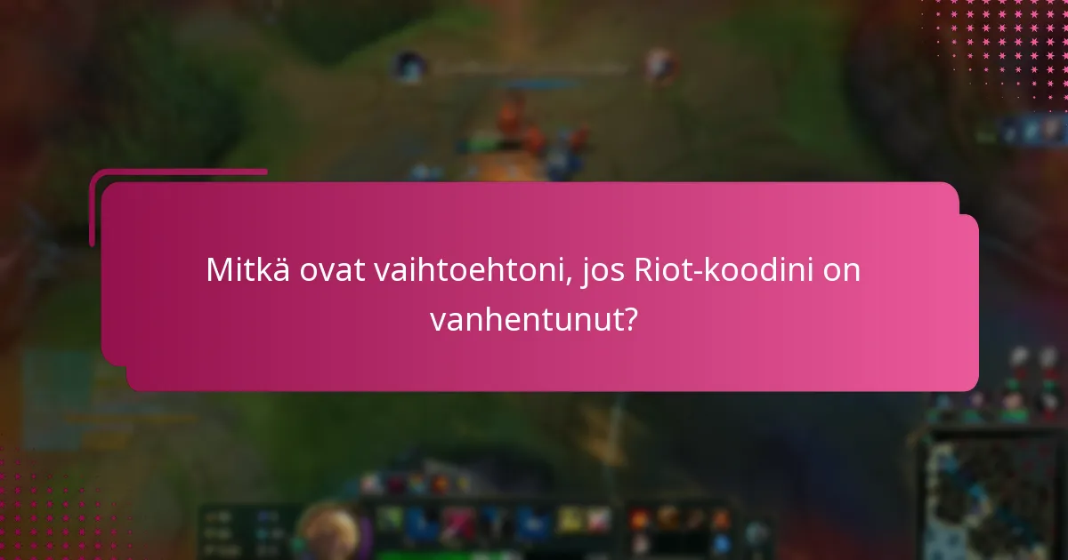 Kuinka Riot-koodit vertautuvat muihin pelikoodeihin?