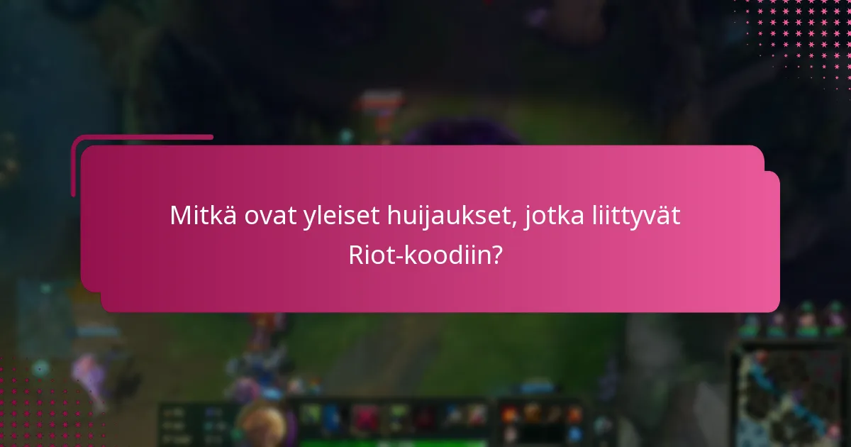 Mitkä työkalut voivat parantaa Riot-koodin turvallisuutta?